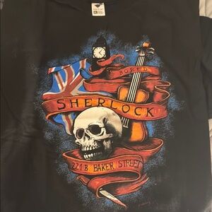 NEW! Sherlock BBC Baker Street tshirt